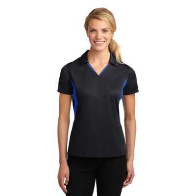 Ladies Side Blocked Micropique Sport Wick ® Polo Thumbnail