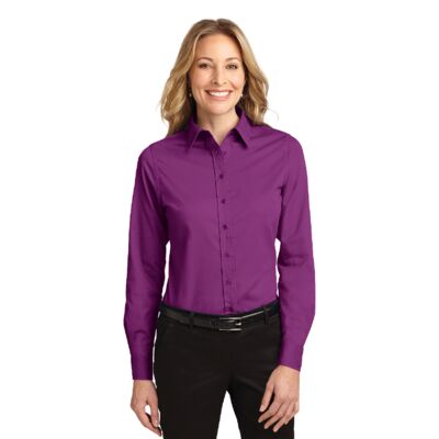 Ladies Long Sleeve Easy Care Shirt Thumbnail