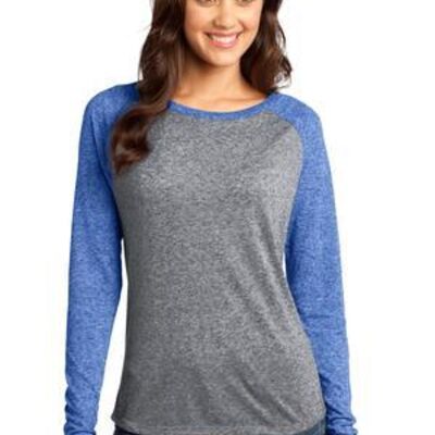 Juniors Microburn™ Long Sleeve Raglan Tee Thumbnail