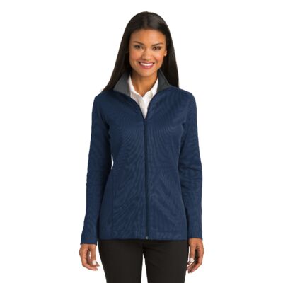 Ladies Vertical Texture Full Zip Jacket Thumbnail