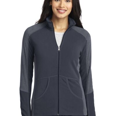 Ladies Colorblock Microfleece Jacket Thumbnail