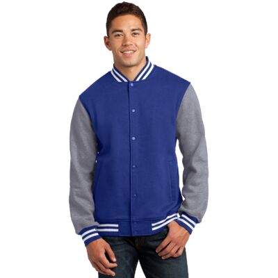 Fleece Letterman Jacket Thumbnail