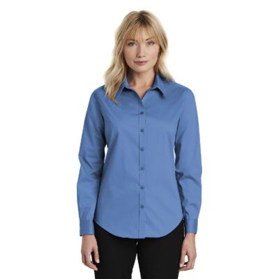 Ladies Stretch Poplin Shirt Thumbnail
