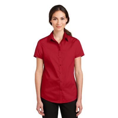 Ladies Short Sleeve SuperPro ™ Twill Shirt Thumbnail