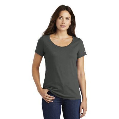 Ladies Core Cotton Scoop Neck Tee Thumbnail