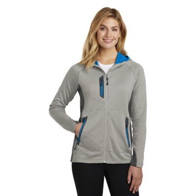 ® Ladies Sport Hooded Full Zip Fleece Jacket Thumbnail