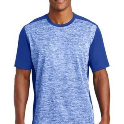 PosiCharge ® Electric Heather Colorblock Tee Thumbnail
