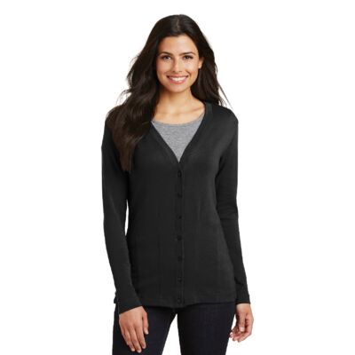 Ladies Modern Stretch Cotton Cardigan Thumbnail