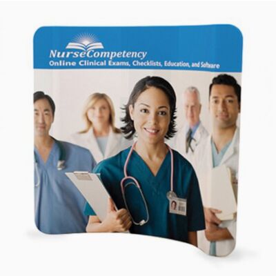 8 ft Curved Backdrop Double Side Print Thumbnail