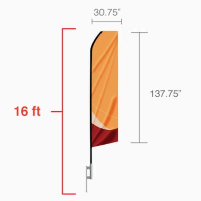 16 ft Econo Feather Flag Thumbnail